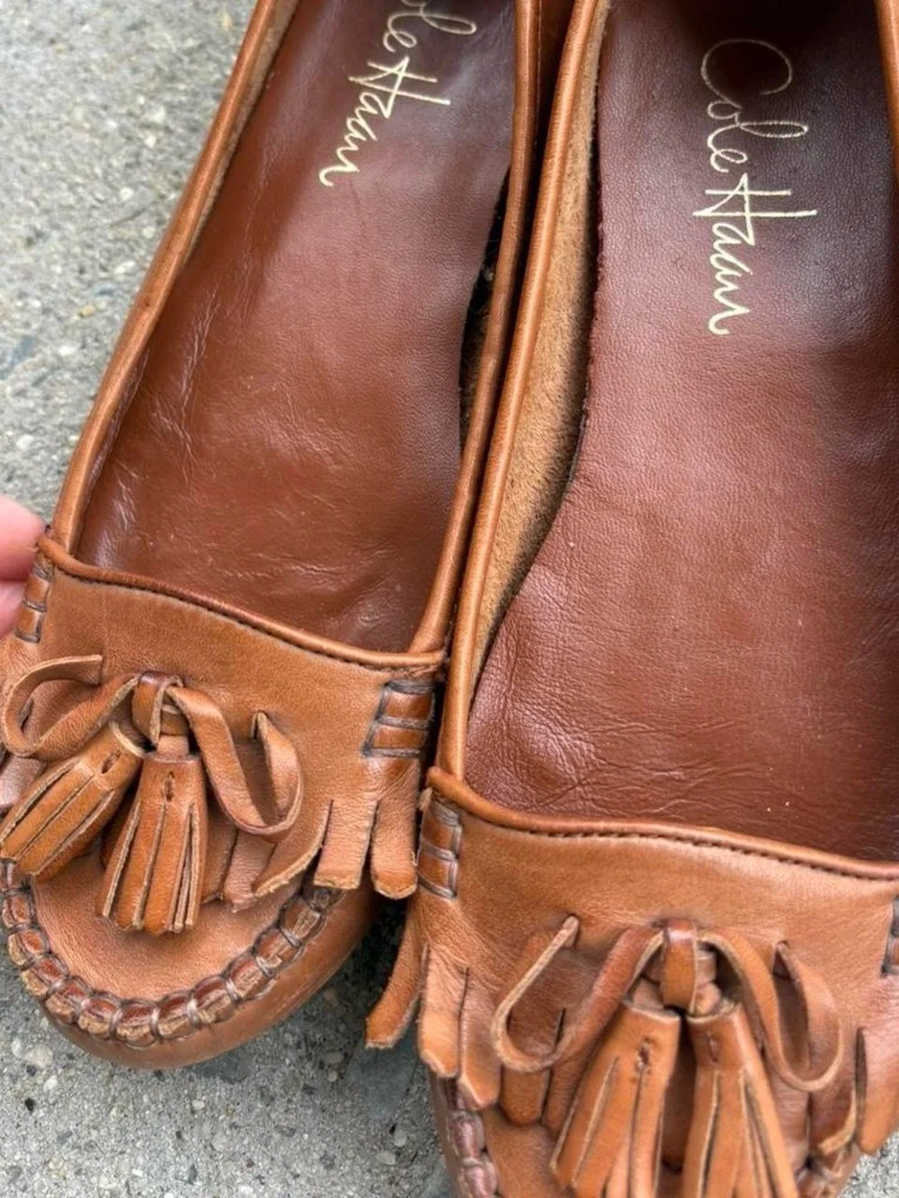 Vintage leather Cole Haan cute moccasins women’s 6
